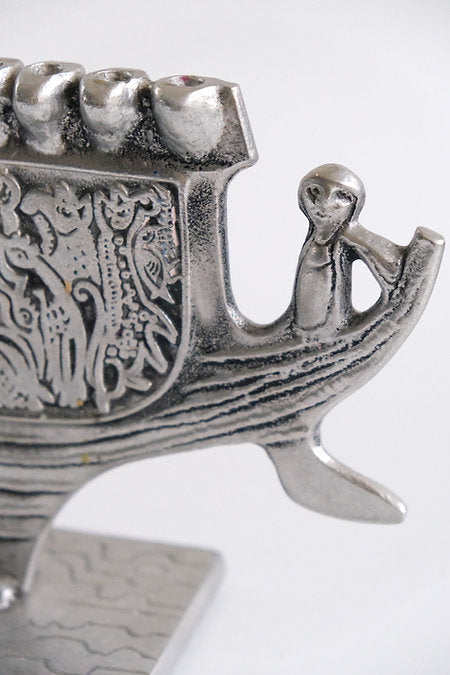 Menorah sculpture by Donald Drumm