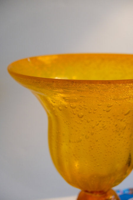 Handblown glass vase